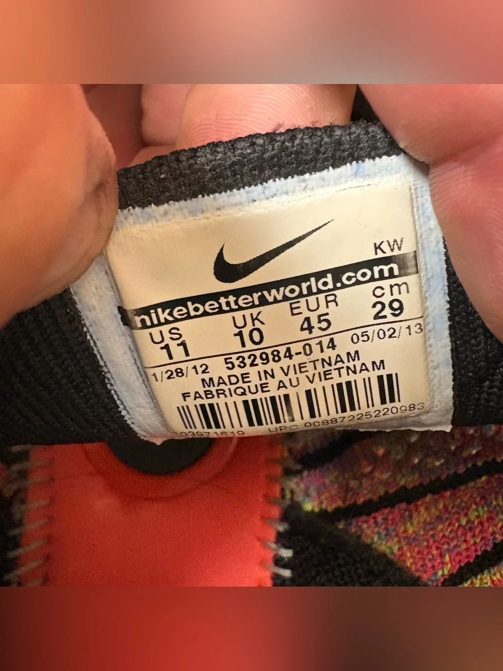 Nike Flyknit Trainer+ Multicolor 532984-014 2013 Size 11